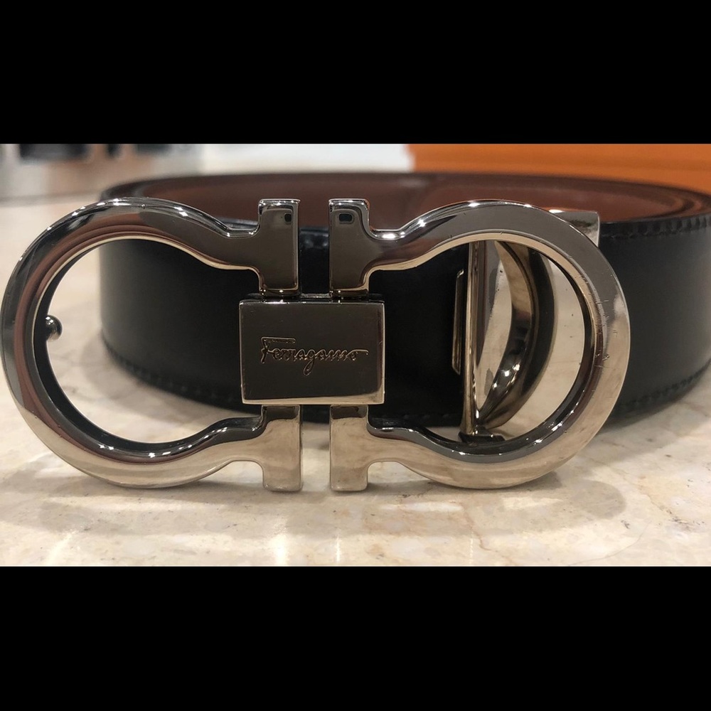 Salvatore ferragamo black belt